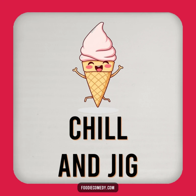 Funny Ice Cream Dancer Coasters: Protect Tables with Sweet Jigs!