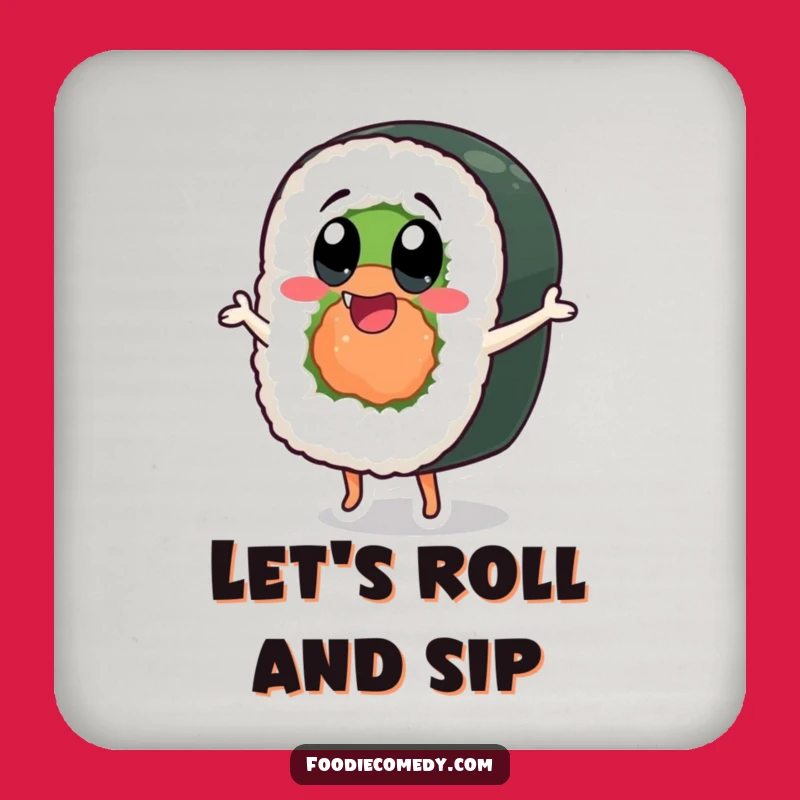 Funny Dancing Sushi Roll Coaster: Protect Your Surface with Joyful Style!