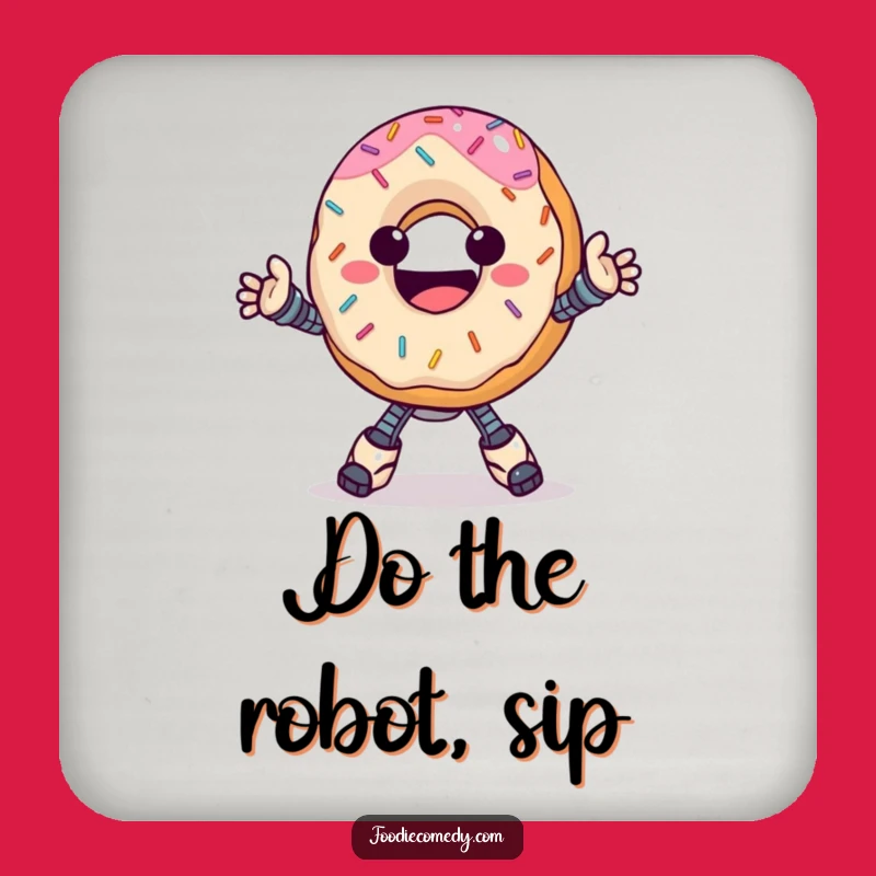 Funny Donut Robot Coasters: Hilarious Protection for Your Drinks