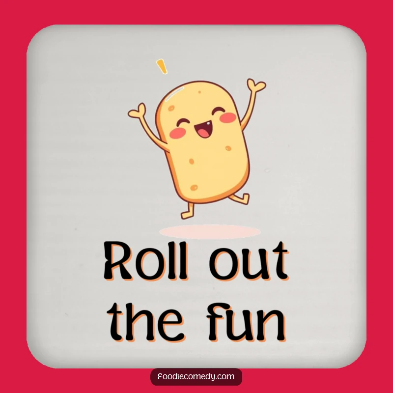 Funny Jigging Bread Roll Coasters: Protect Surfaces with Baked Fun