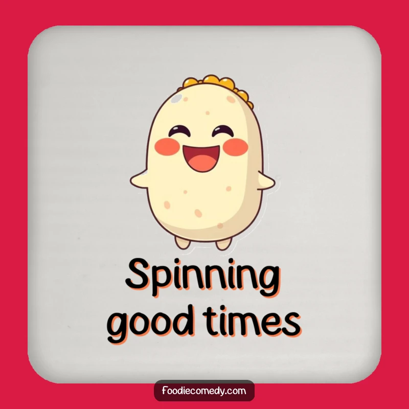 Funny Spinning Burrito Coaster - Protect Surfaces with Fiesta Fun