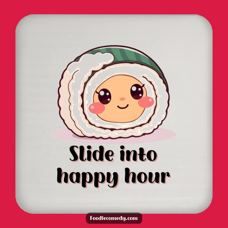 Funny Sushi Roll Coaster - Protect Surfaces with Hilarious Foodie Charm