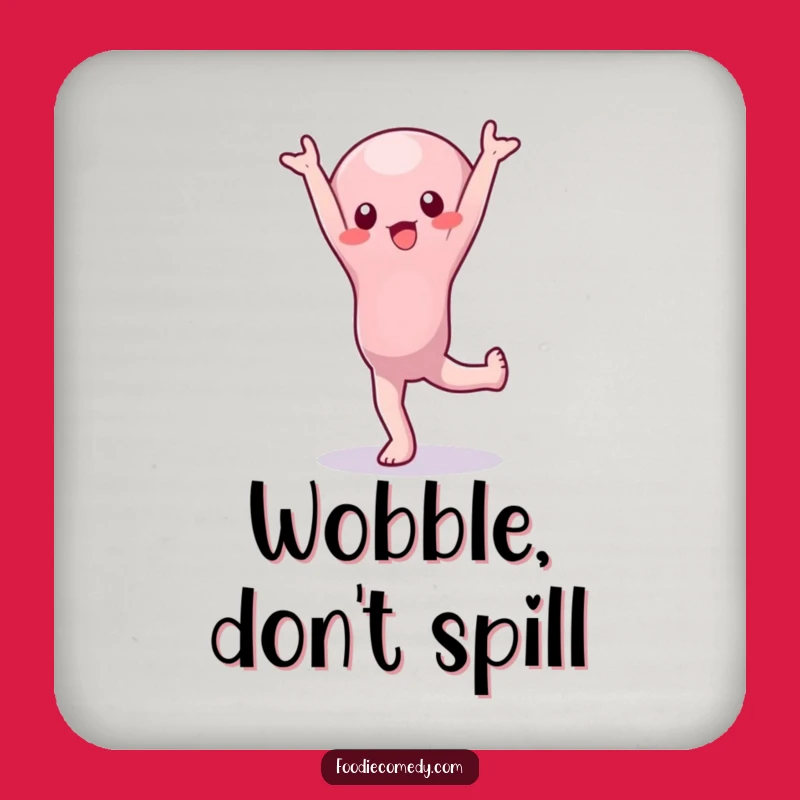 Funny Wobbly Jelly Handstand Coaster: Protect Surfaces with Hilarious Wobble