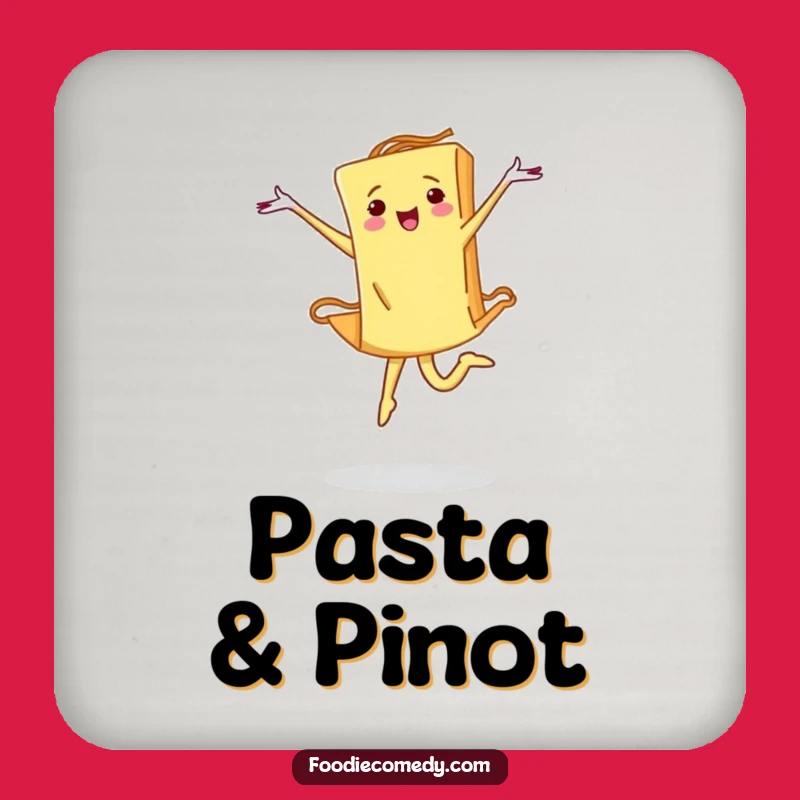 Funny Pasta Ballet Drink Coaster: Protect Surfaces with Artistic Style