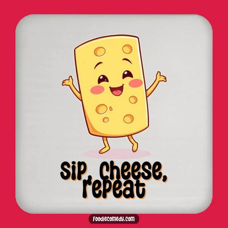 Funny Cheese Jig Coaster - Protect Surfaces with Cheesy Fun