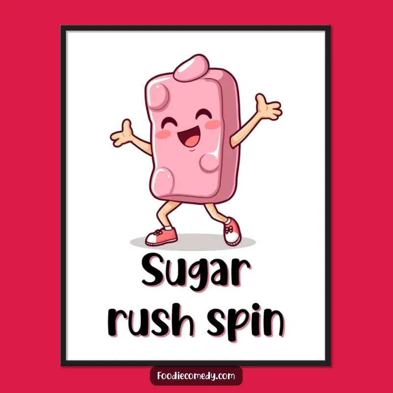 Funny Breakdance Candy Poster: Vibrant Art for a Funky Space!