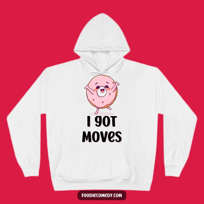 Cozy Funny Donut Breakdance Hoodie a Warm and Humorous Winter Gift