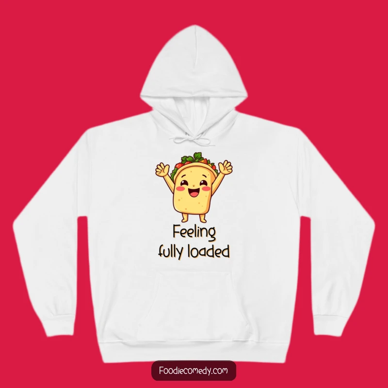 Cozy Funny Taco Hoodie - Spicy Salsa Celebration Gift for Warmth & Humor