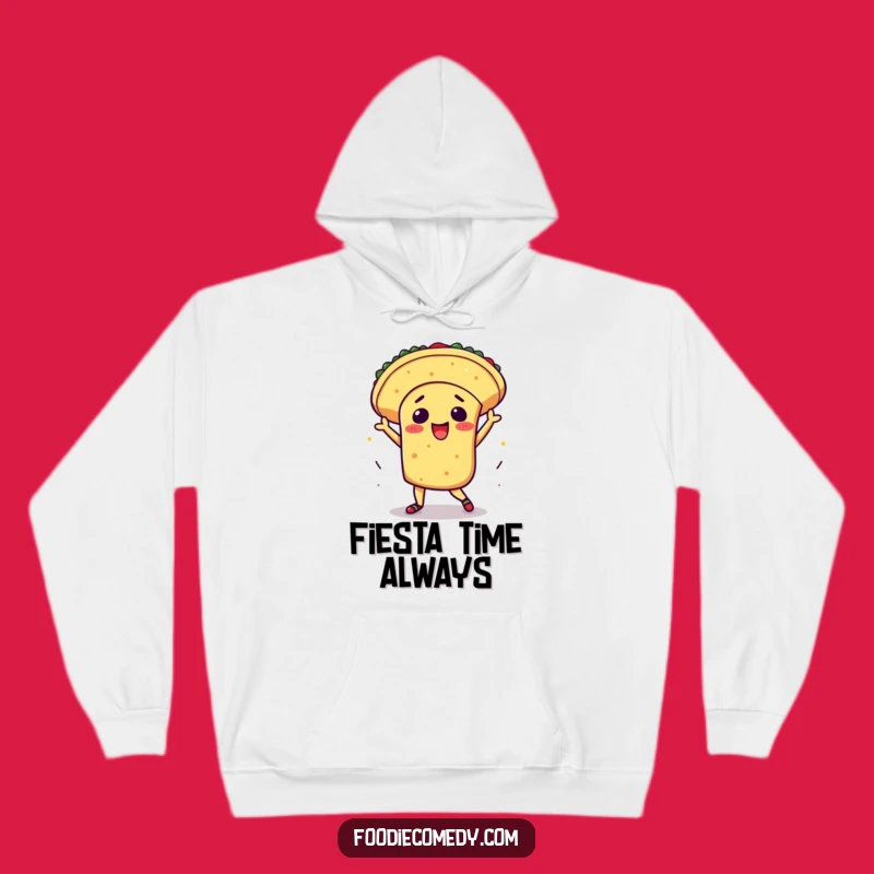 Cozy Funny Kawaii Taco Fiesta Hoodie: Warm & Hilarious Comfort