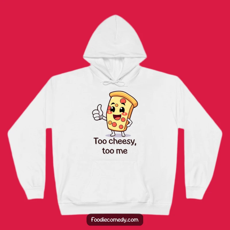 Funny Pizza Slice Thumbs Up Hoodie: Stay Cozy and Cheesy with This Hilarious Gift!
