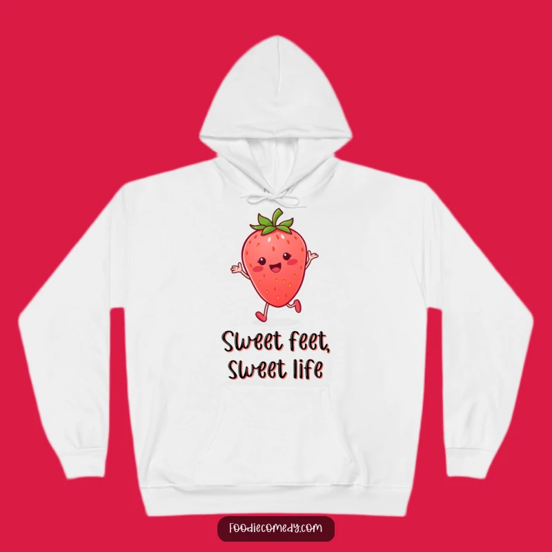 Funny Strawberry Tap Hoodie: Cozy and Hilarious Fruity Vibes