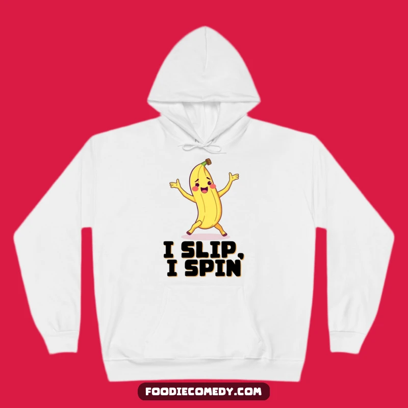 Funny Banana Peel Breakdance Hoodie: Cozy Comfort with Slippery Style
