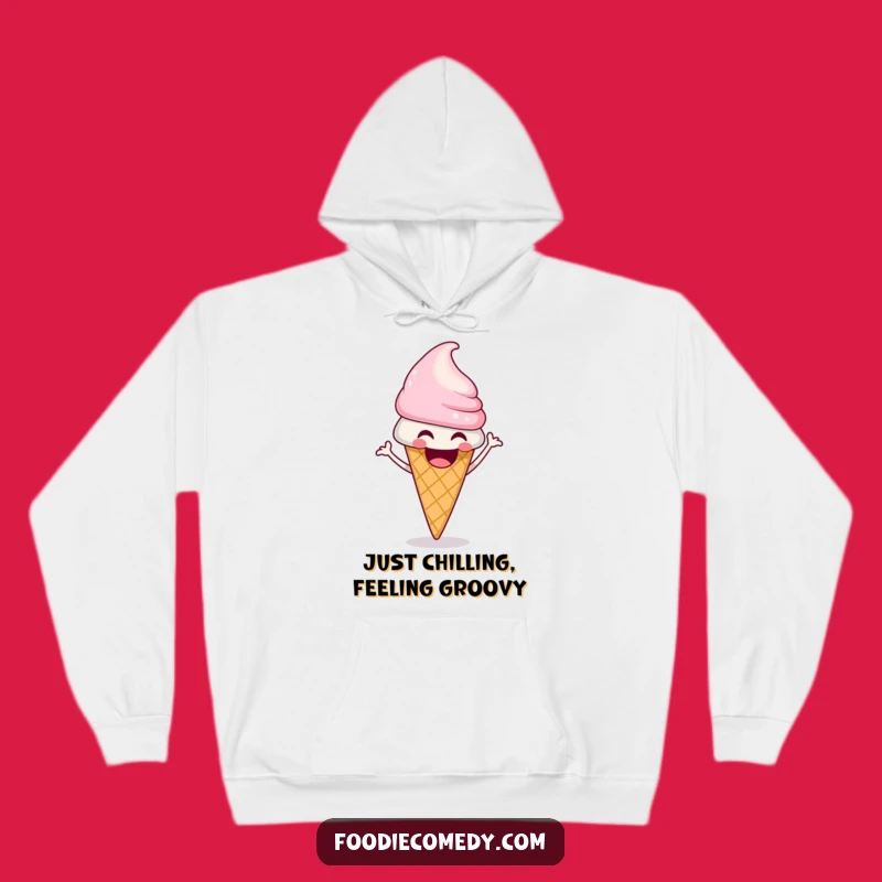 Funny Ice Cream Cone Shimmy Hoodie: Cozy Hilarious Dessert Comfort
