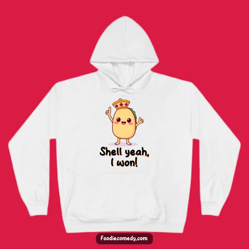 Kawaii Taco Victory Dance Hoodie - Cozy Funny Taco Apparel - Perfect Funny Gift