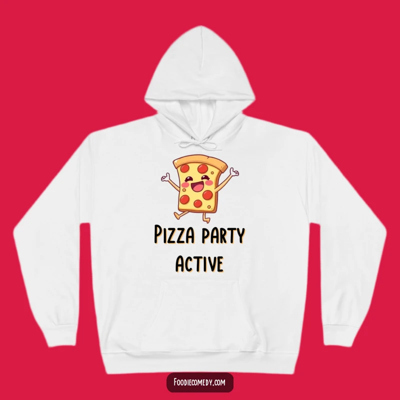 Funny Dancing Pizza Hoodie - Cozy Comfort with Energetic Style