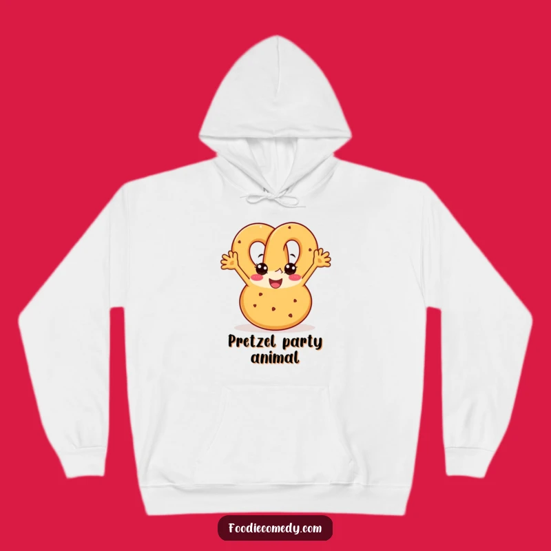 Funny Pretzel Boogie Hoodie - Cozy Snack Dance!