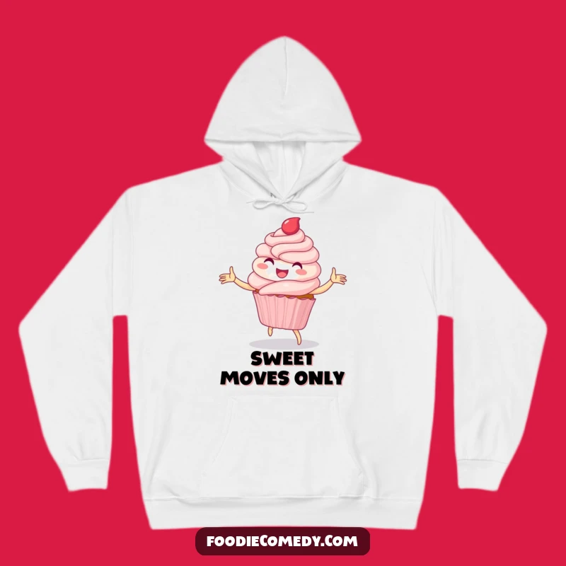 Cozy Funny Cupcake Dance Hoodie: Warm Up with Whimsical Sweetness