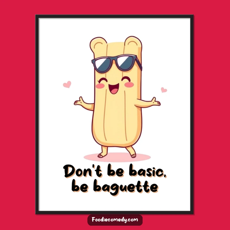 Free Printable Wall Art: Baguette Shimmy Design, Hilarious Downloadable Art for Your Kitchen!