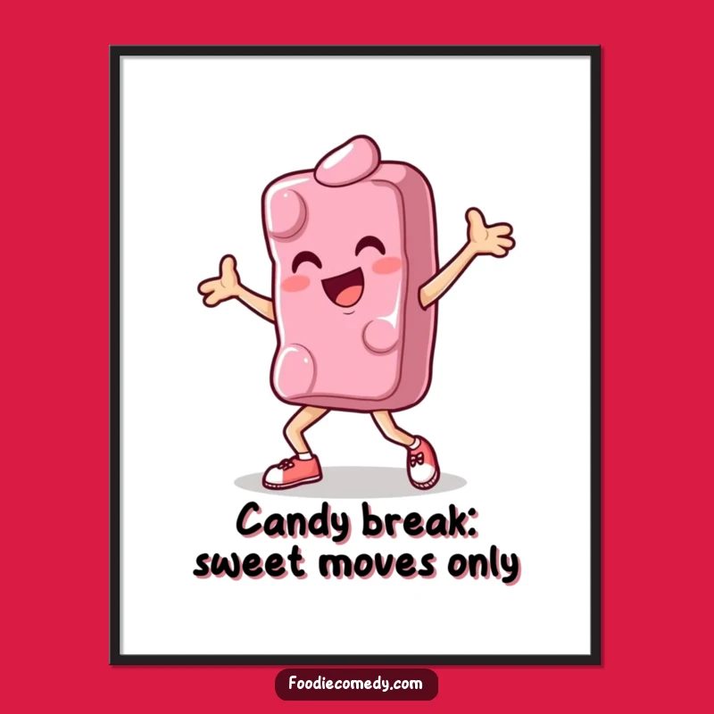 Free Printable Breakdance Candy Wall Art: Funny Downloadable Decor for Kids Rooms & Play Areas