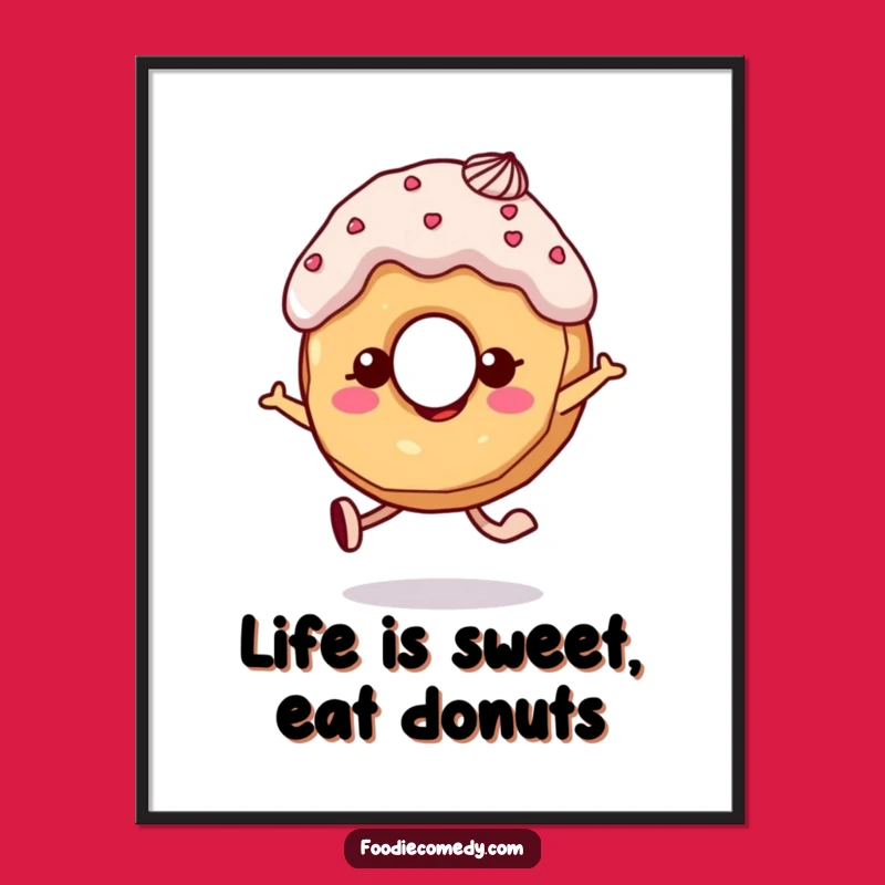 Free Printable Donut Wall Art: Sweet Joy Downloadable Decor