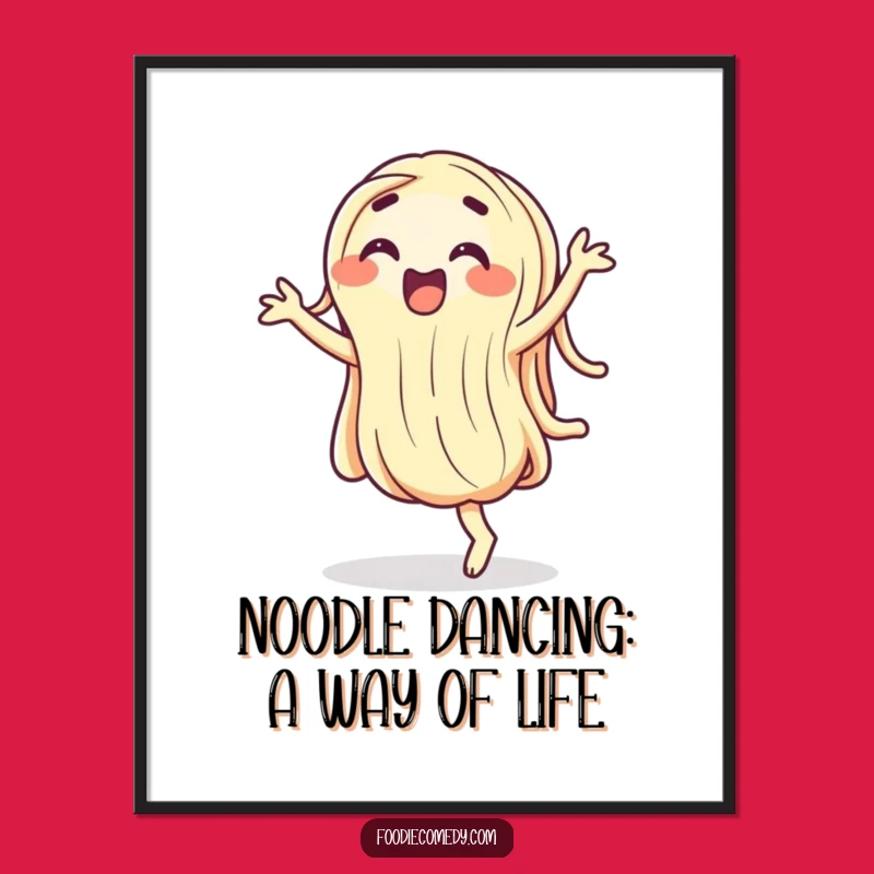 Free Printable Wall Art: Wiggling Noodle Dance - Funny Downloadable Decor!