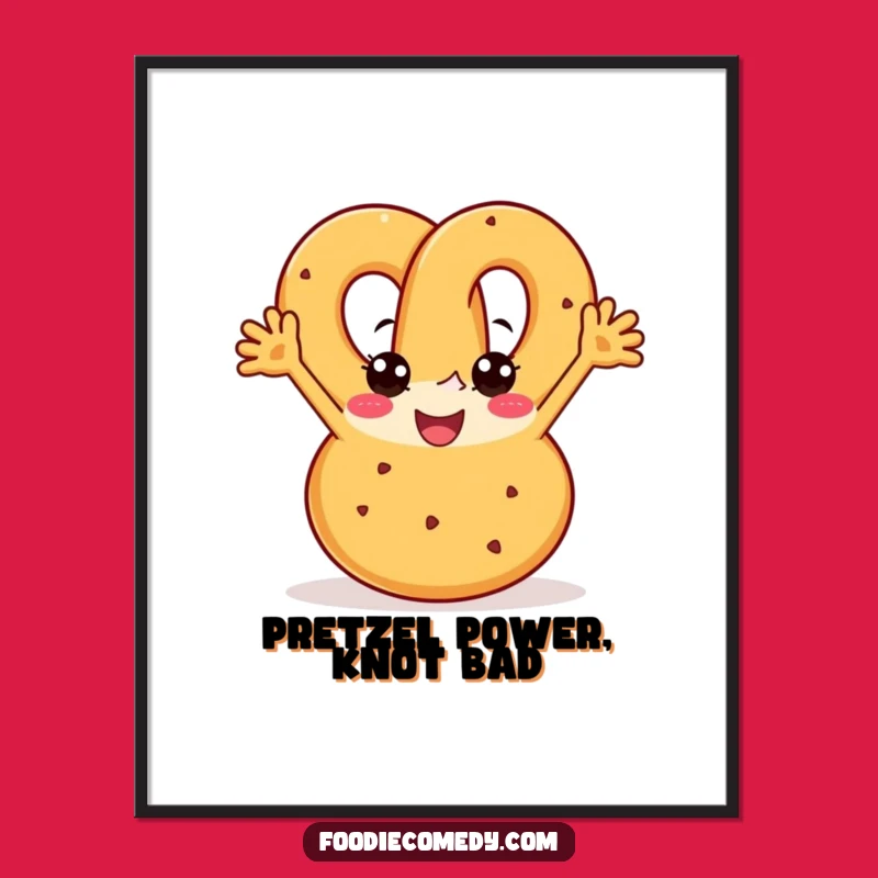 Free Printable Pretzel Wall Art: Dancing Dough for Humorous Downloadable Decor