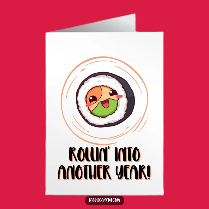 Free Printable Sushi Birthday Card - Fun Downloadable Gift for Japanese Food Lovers