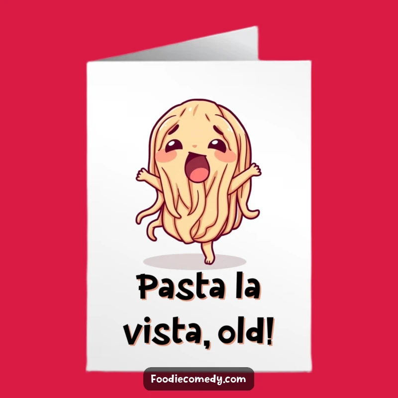 Free Printable Wiggling Noodle Birthday Card: Fun Downloadable Gift for Pasta Lovers