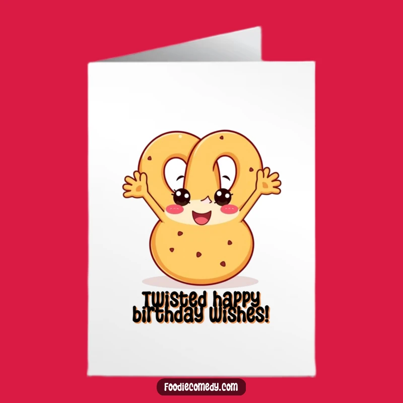 Free Printable Pretzel Birthday Card: Boogying Fun for Downloadable Gift