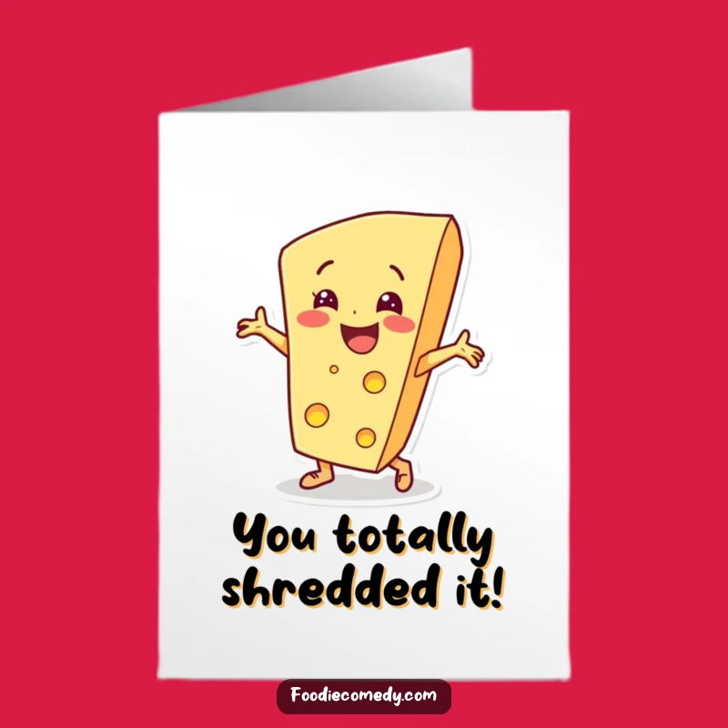 Free Printable Cheese Dance Card: Funny Congrats Downloadable Gift