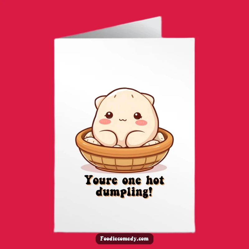 Free Printable Congratulations Dumpling Card: Funny Wink Downloadable Gift