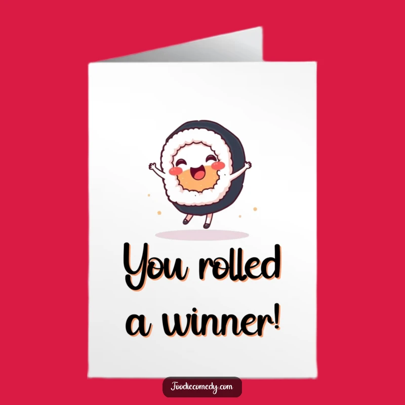Free Printable Sushi Ballet Congratulations Card - Graceful & Funny Downloadable