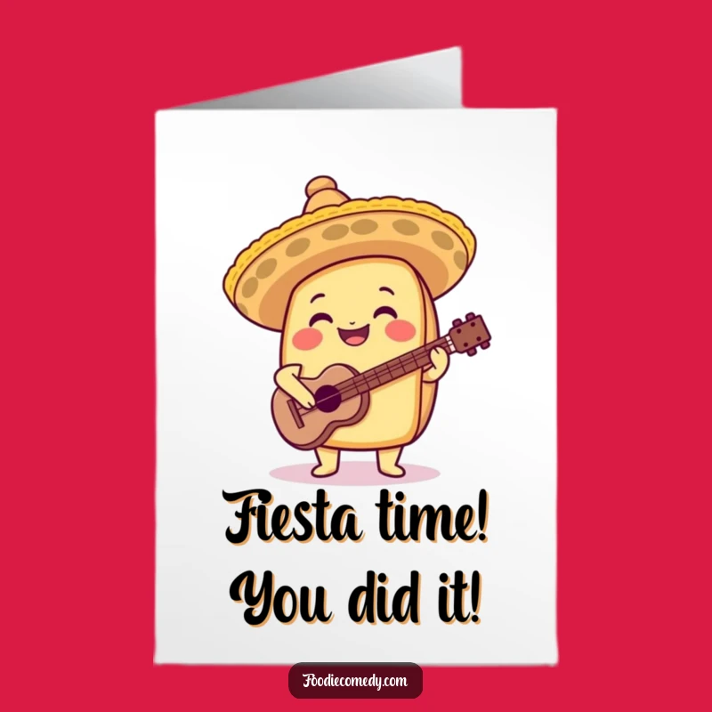 Free Printable Taco Congrats Card: Fiesta Success Downloadable Art