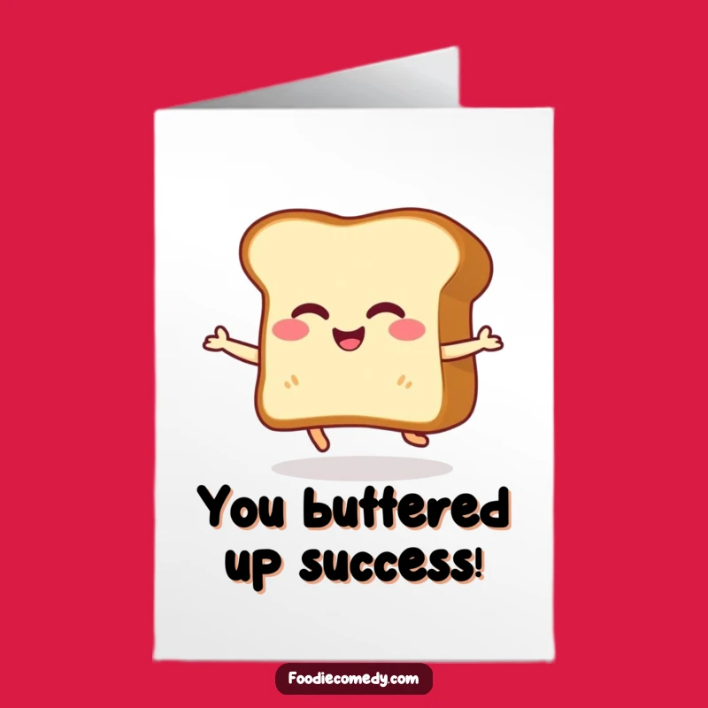 Free Printable Congrats Card: Toast Shuffle Celebration Downloadable Humor
