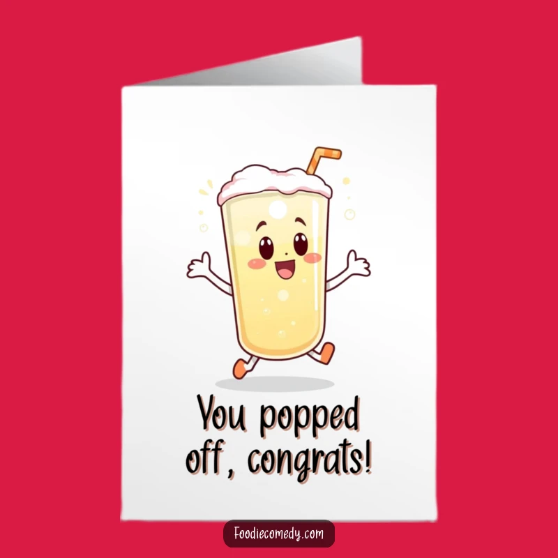 Free Printable Congrats Card: Bubbly Beverage Hop Greeting, Perfect DIY Downloadable Gift!