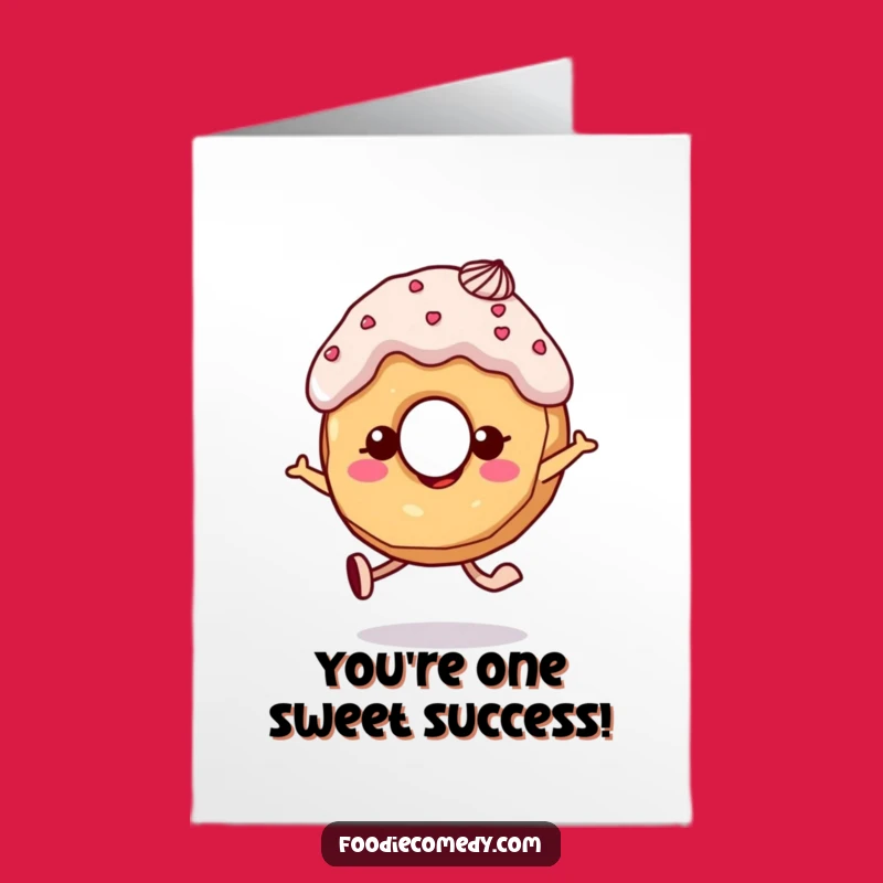 Free Printable Donut Congrats Card: Sweet Success Downloadable Art