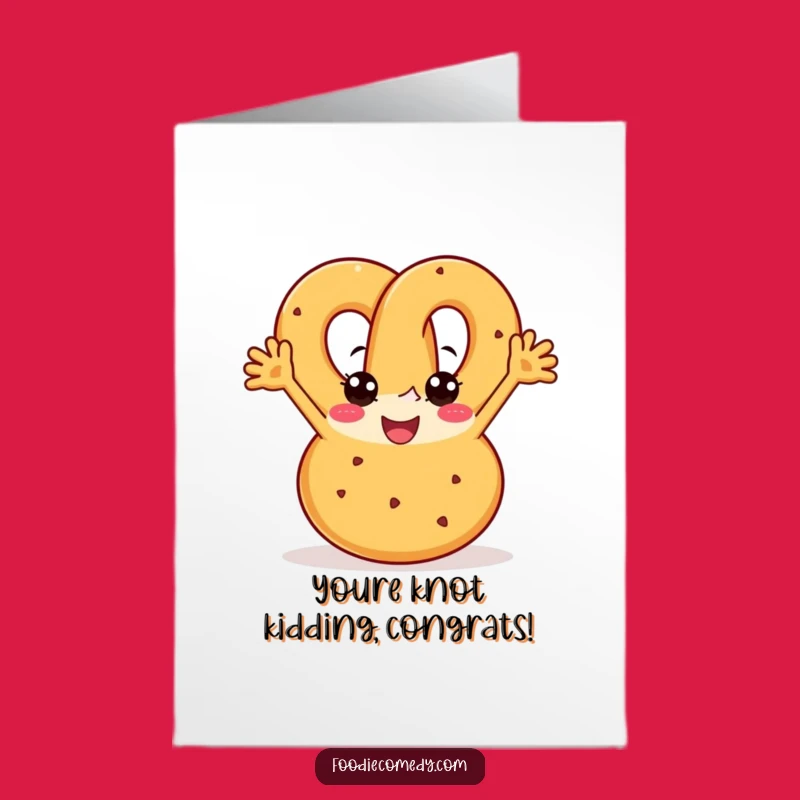 Free Printable Pretzel Congrats Card: Boogying for Downloadable Celebration Gift