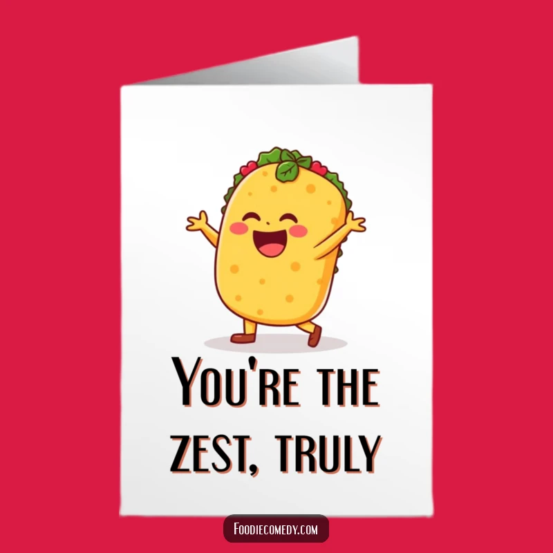 Free Printable Dancing Taco Thank You Card - Delicious Downloadable Gift of Gratitude