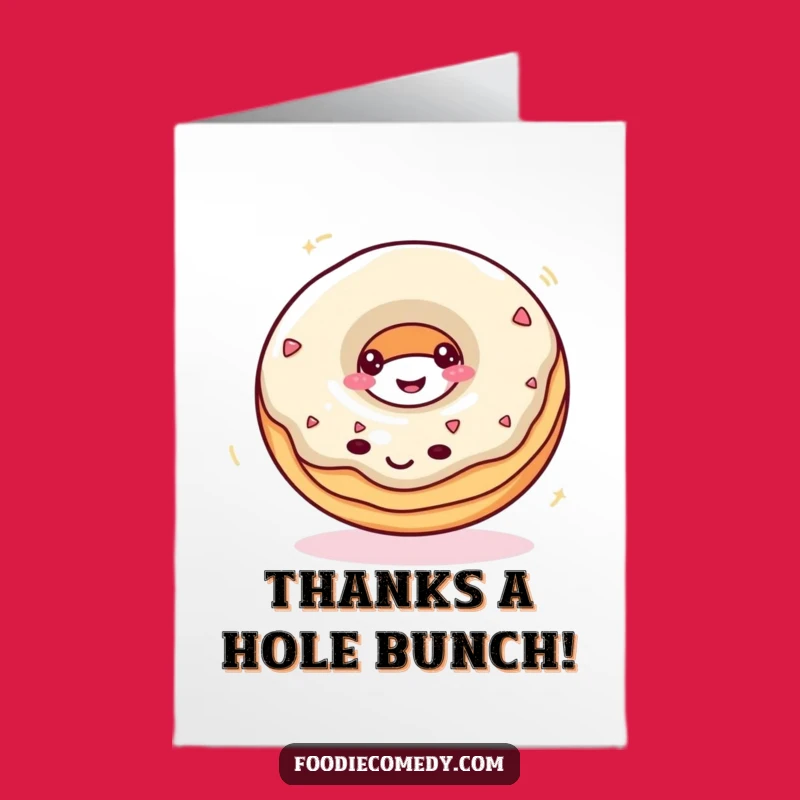 Free Printable Donut Spin Thank You Card - Funny Downloadable Gift for Sweet Gratitude!
