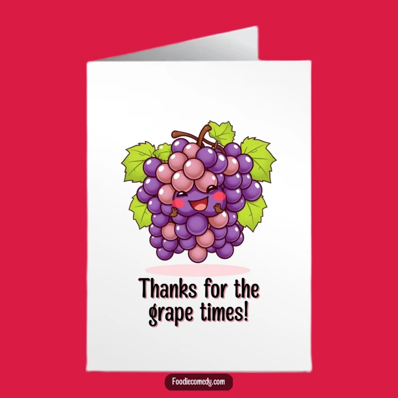 Free Printable Thank You Card: Cheeky Grapes Cha-Cha Thanks