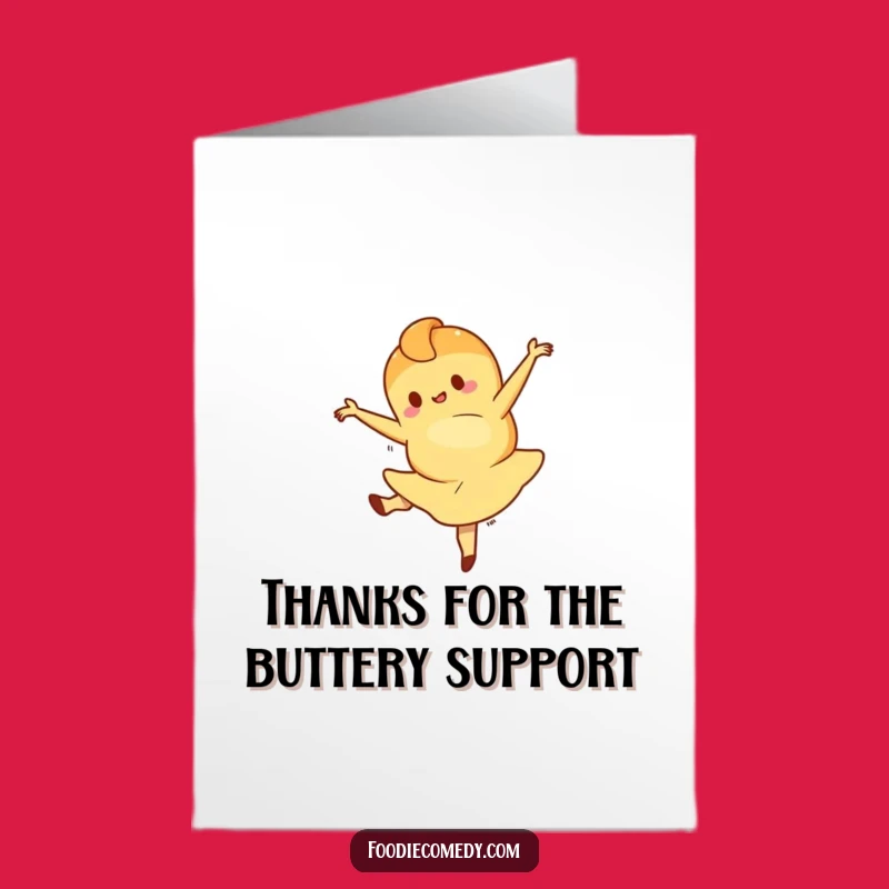Free Printable Thank You Card: Croissant's Graceful Thanks, Downloadable Fun
