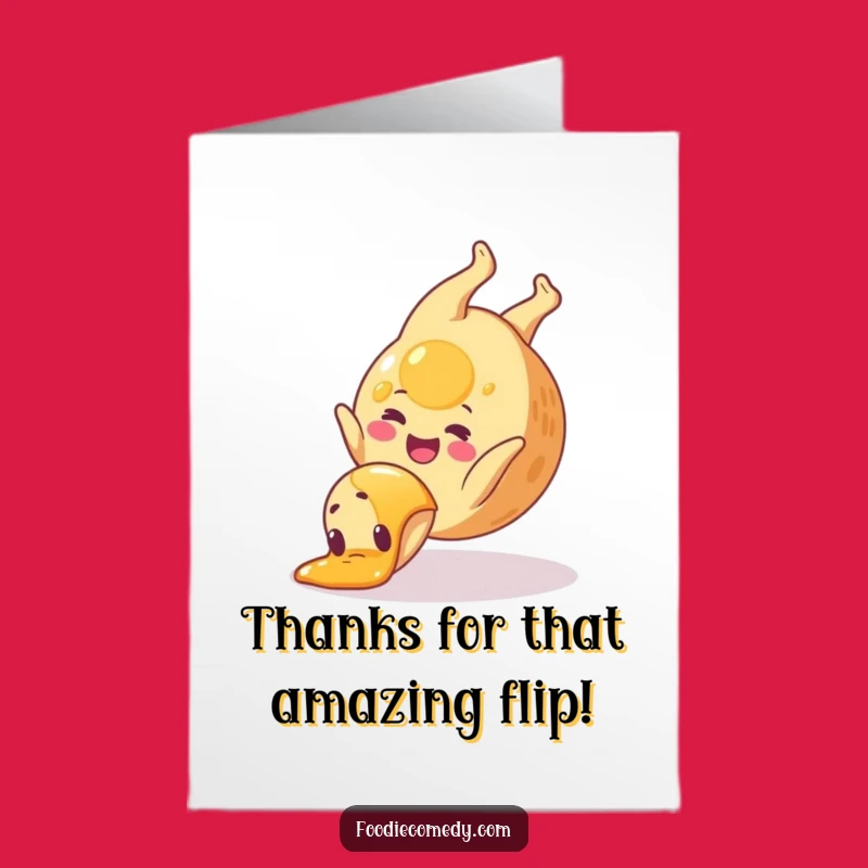 Free Printable Thank You Card: Pancake's Syrup Splash - Heartfelt Funny Downloadable Gift
