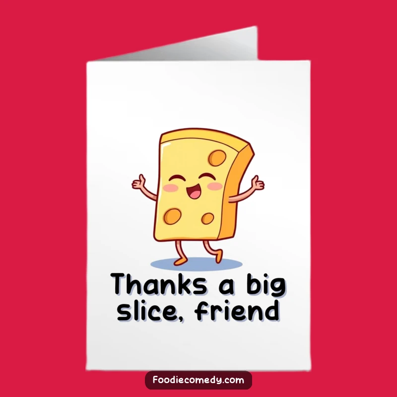 Free Printable Thank You Card A Winking Cheese Dancing Tango Downloadable Gift
