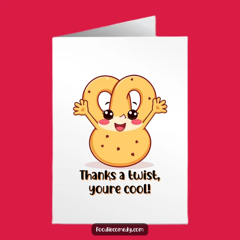 Free Printable Pretzel Thank You Card: Boogying for a Downloadable Gift