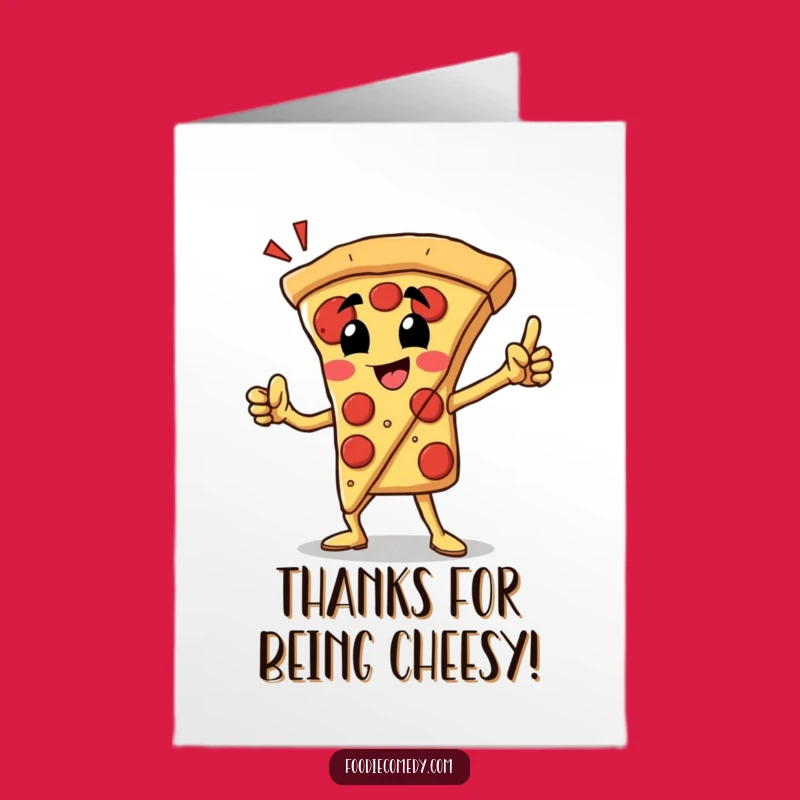 Free Printable Pizza Hero Thank You Card: Heroic Gratitude, Funny Downloadable