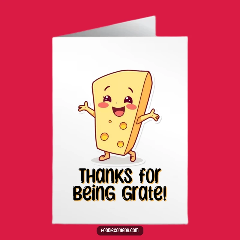 Free Printable Cheese Dance Card: Funny Thank You Downloadable Gift