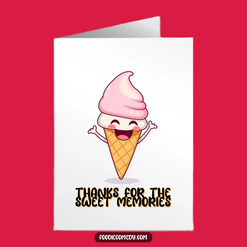 Free Printable Ice Cream Thank You Card: Shimmying Gratitude, Fun Thanks