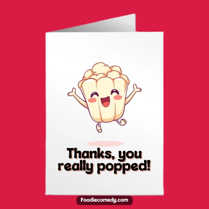 Free Printable Thank You Card: Popcorn Leap Downloadable Thanks