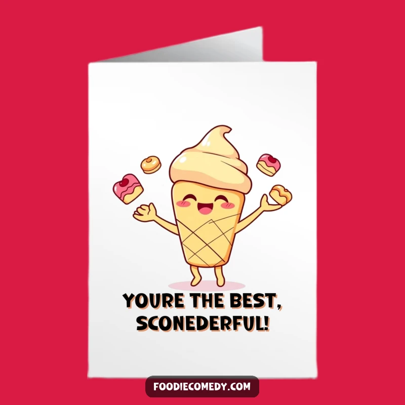 Free Printable Scone Thank You Card: Baking Gratitude Downloadable