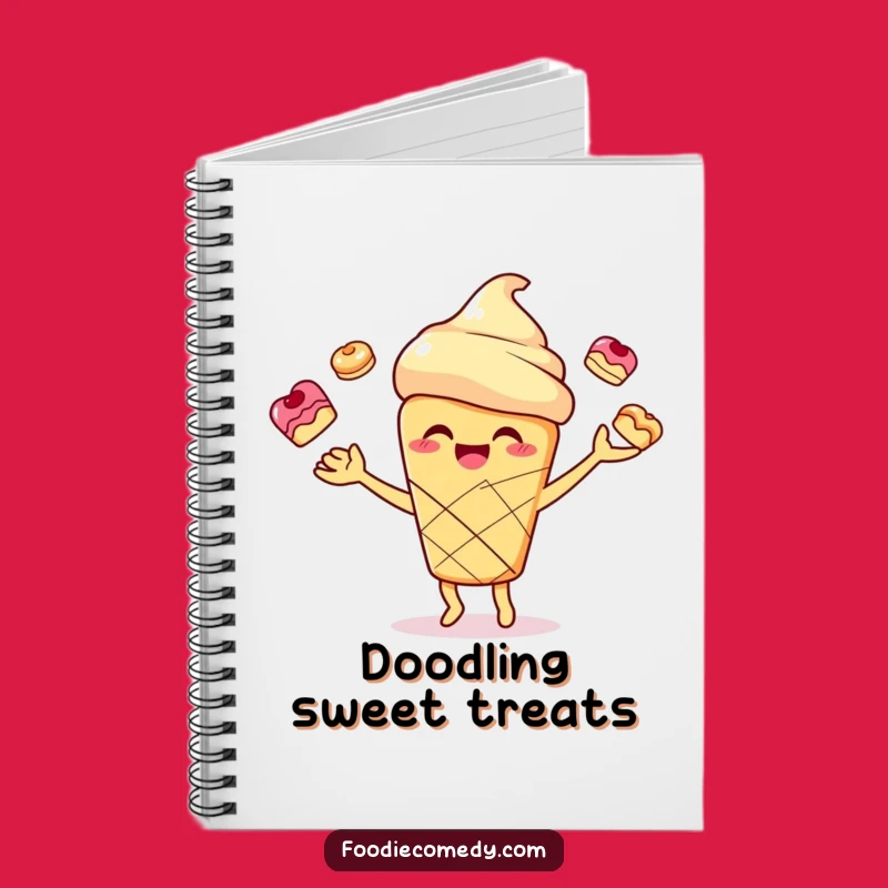 Funny Scone Juggling Notebook - Journal Your Baking Adventures